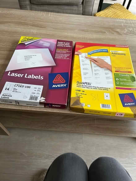 Photo of free Printer labels (Horsham, Lambs Farm Rd area) #1