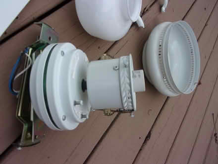 Photo of free White Ceiling Fan Parts (Piscataway, Nelson Avenue So.) #2