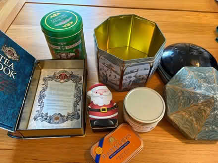 Photo of free Various attractive tins and miniature bottles (Longbarn WA2) #3