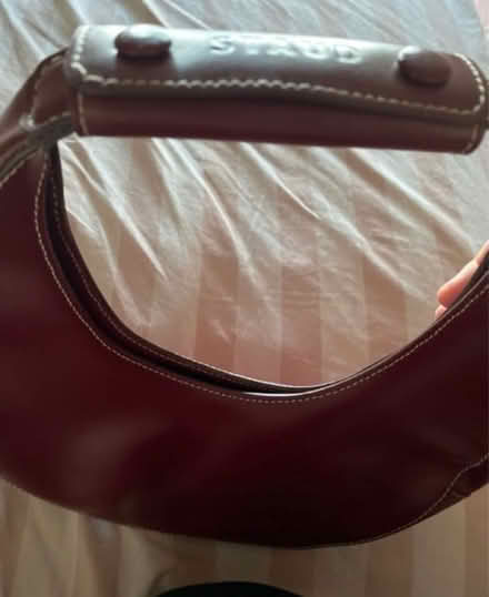 Photo of free Round Burgundy handbag (West Norwood) #2