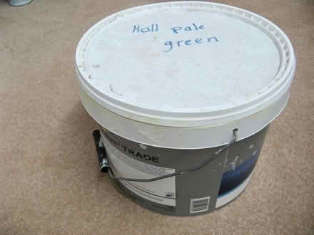 Photo of free 5 litres of pale green emulsion paint (Croham CR2) #1