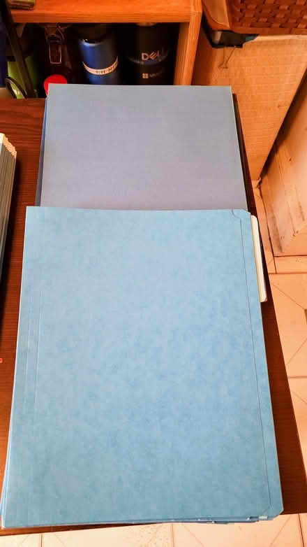 Photo of free Letter-sized blue hanging folders (Brooklyn, Kings Plaza Vicinity) #3