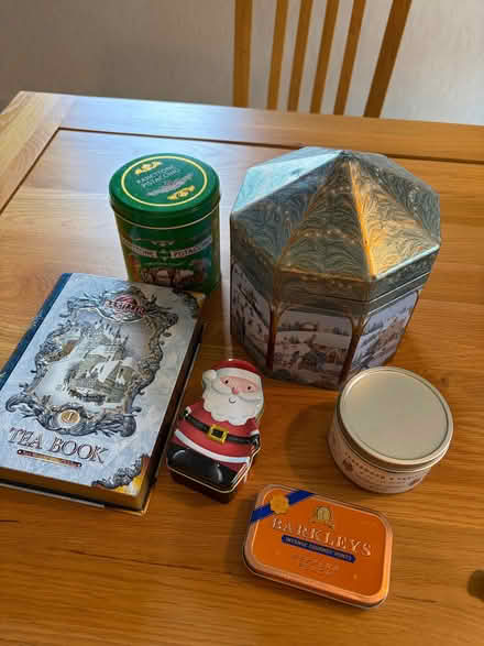 Photo of free Various attractive tins and miniature bottles (Longbarn WA2) #1
