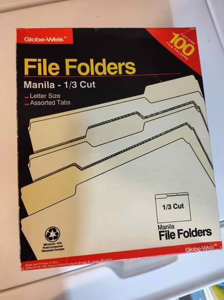 Photo of free Manila File Folders (Saugus) #1