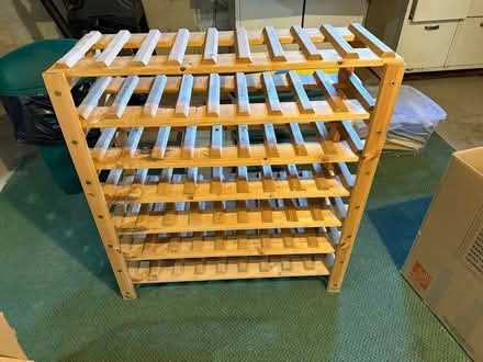 Photo of free Crate&barrel wooden wine rack (Winchester) #1