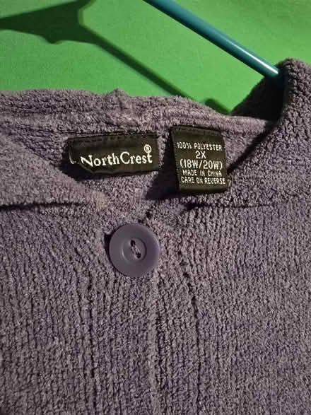 Photo of free Purple Hooded Sweater - 2X 18W/20W (West 7th) #2