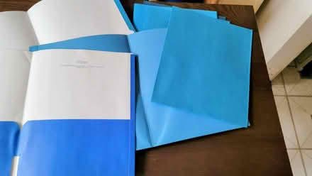 Photo of free Letter-sized blue hanging folders (Brooklyn, Kings Plaza Vicinity) #2