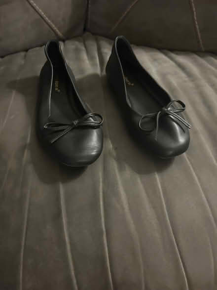 Photo of free Black slip on shoes UK size 4 (Knaresborough HG5) #1
