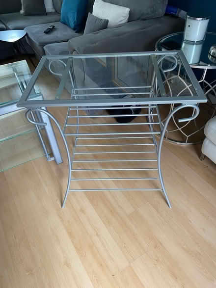 Photo of free Glass and metal tables/tv stand (L38) #2