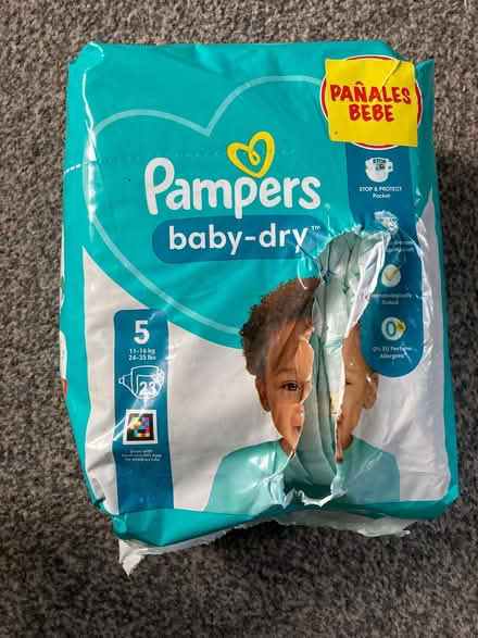 Photo of free Pampers baby-dry size 5 (Heysham LA3) #1