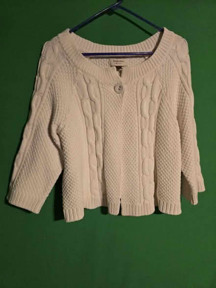 Photo of free Cropped White Sweater -XL (West 7th) #1