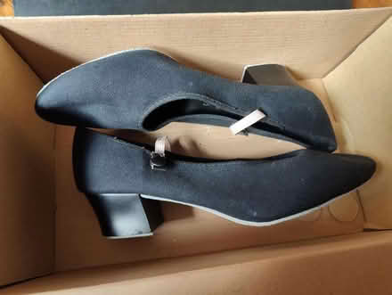 Photo of free Pair black ladies shoes 5 1/2 (Bedford) #1