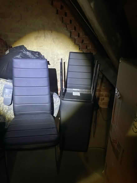 Photo of free Glass table & 4 Chairs (Welton HU15) #2