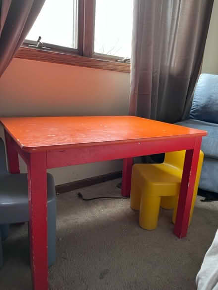 Photo of free Child’s Play Table - Orange (Jefferson Park) #1