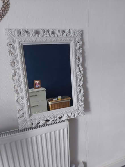 Photo of free White plastic mirror 25x19 (Ince-in-Makerfield WN2) #1