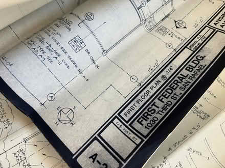 Photo of free Detailed blueprint drawings SR bank (20 Alvina Ave, San Rafael) #2