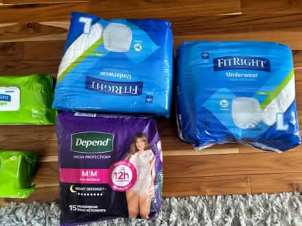 Photo of free Adult Diapers/Wipes/Gloves (Mount Rainier) #1