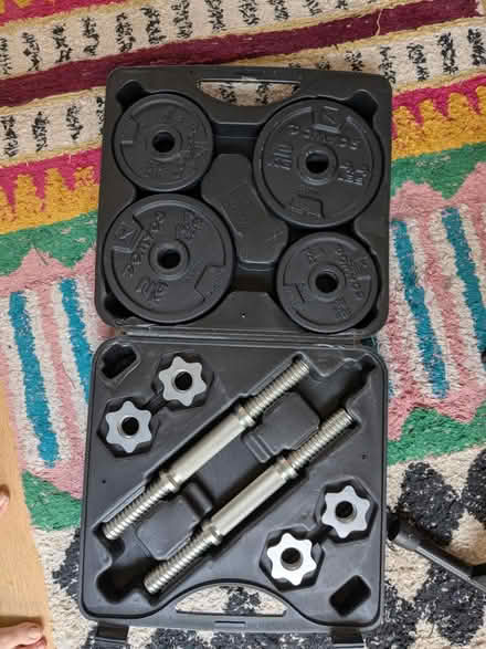 Photo of free Decathlon weight set (Denmark hill) #2