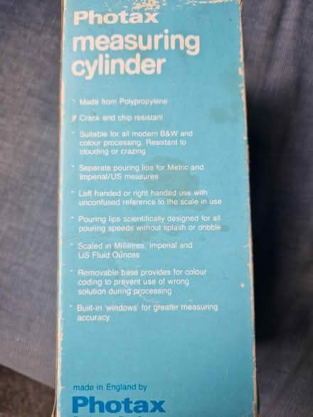 Photo of free Photograph developing accessory - measuring cylinder (West End LA3) #2