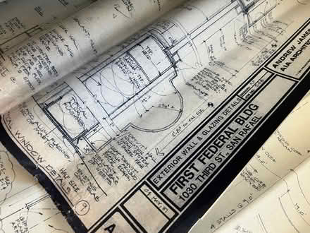 Photo of free Detailed blueprint drawings SR bank (20 Alvina Ave, San Rafael) #1