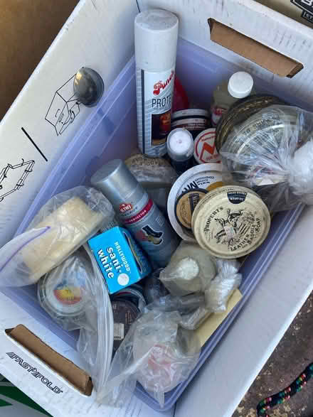 Photo of free Lot of shoe maintenance products (Ashby & Sacramento) #1