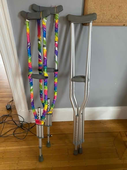Photo of free 2 sets of crutches (Lowell and highland) #1