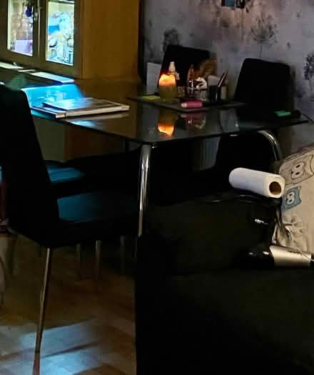 Photo of free Glass table & 4 Chairs (Welton HU15) #1
