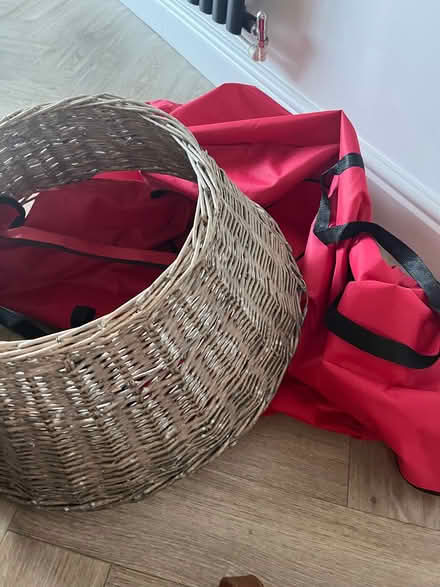Photo of free Xmas tree skirt and bag (Spinney hill NN3) #1