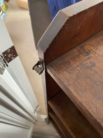Photo of free Old wooden shelf unit (MK11 Fairfields) #4