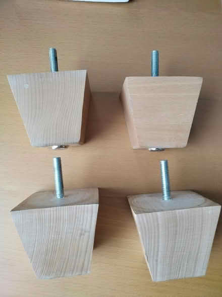 Photo of free Four furniture feet. Ideal for an up cycle project. (Norbury SW16) #1