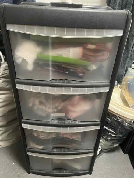 Photo of free 4 drawer unit and 2 Clothes airer (West Green Road N15) #1