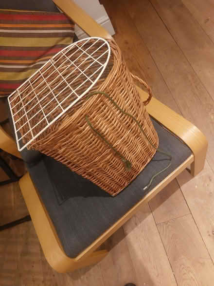 Photo of free small wicker cat carrier basket (Ringmer BN8) #2