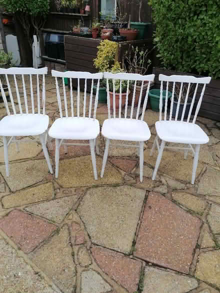 Photo of free Painted wooden chairs (Langney BN23) #1