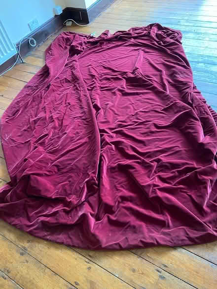 Photo of free Two heavy velvet dark red curtains (Tulse Hill SW2) #1