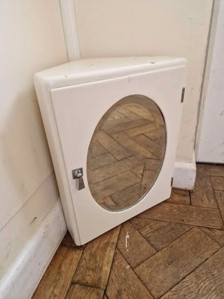Photo of free Small wooden corner cupboard (Tq149sg) #1