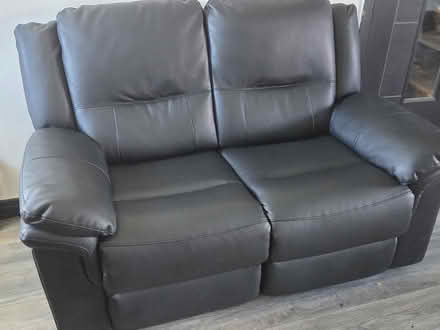 Photo of free Two seater reclining faux leather (Cheadle SK8) #1