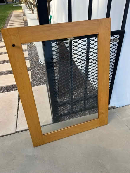 Photo of free 4 Solid wood cabinet fronts (glass) (Pasadena) #1