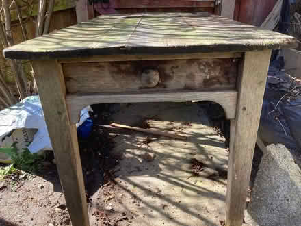 Photo of free Old wooden Worktable (Glastonbury BA6) #1
