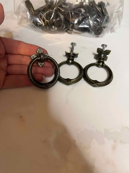 Photo of free 19 cabinet pulls (Dover) #1