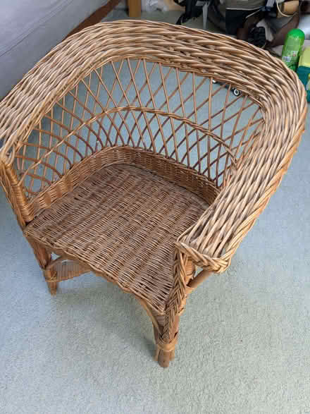 Photo of free Small Child-Sized Wicker Chair (PL20) #1