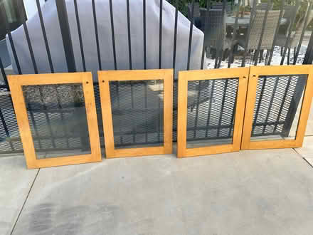 Photo of free 4 Solid wood cabinet fronts (glass) (Pasadena) #2