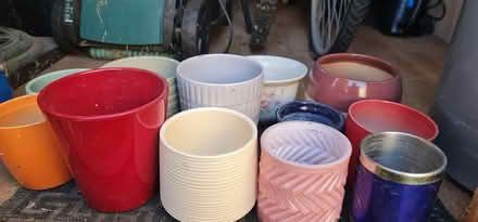 Photo of free 12 ceramic plant pots/bases (Boston Manor, W7) #1