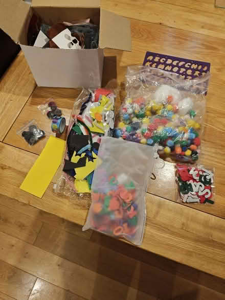 Photo of free Box of odds and ends art supplies (Bordon GU35) #1