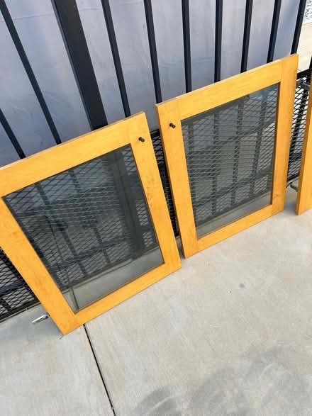 Photo of free 4 Solid wood cabinet fronts (glass) (Pasadena) #3