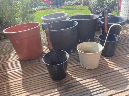 Photo of free Plastic garden pots bundle (Hampton TW12) #2