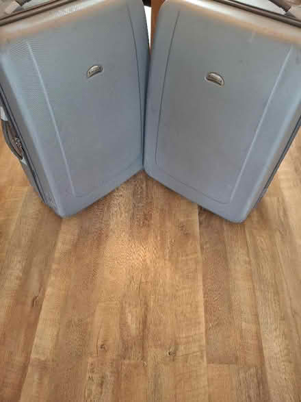 Photo of free 2 medium suitcases with wheels good condition (Shenley WD7) #1