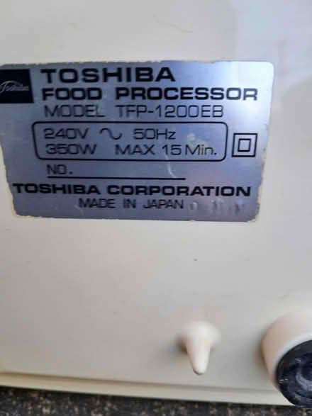 Photo of free Parts for Toshiba food processor (Offerton SK2 5LJ) #2