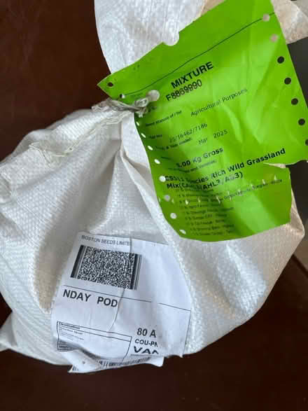 Photo of free 4.5 kg bag of mixed grass seed (Taunton TA1) #1