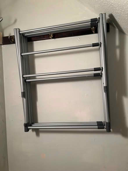 Photo of free 2 metal storage racks and 1 folding clothes airer (Chiswick W4) #3