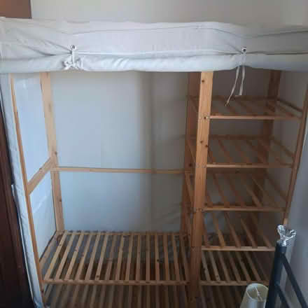 Photo of free Double wardrobe with fabric cover (Hailsham BN27) #1